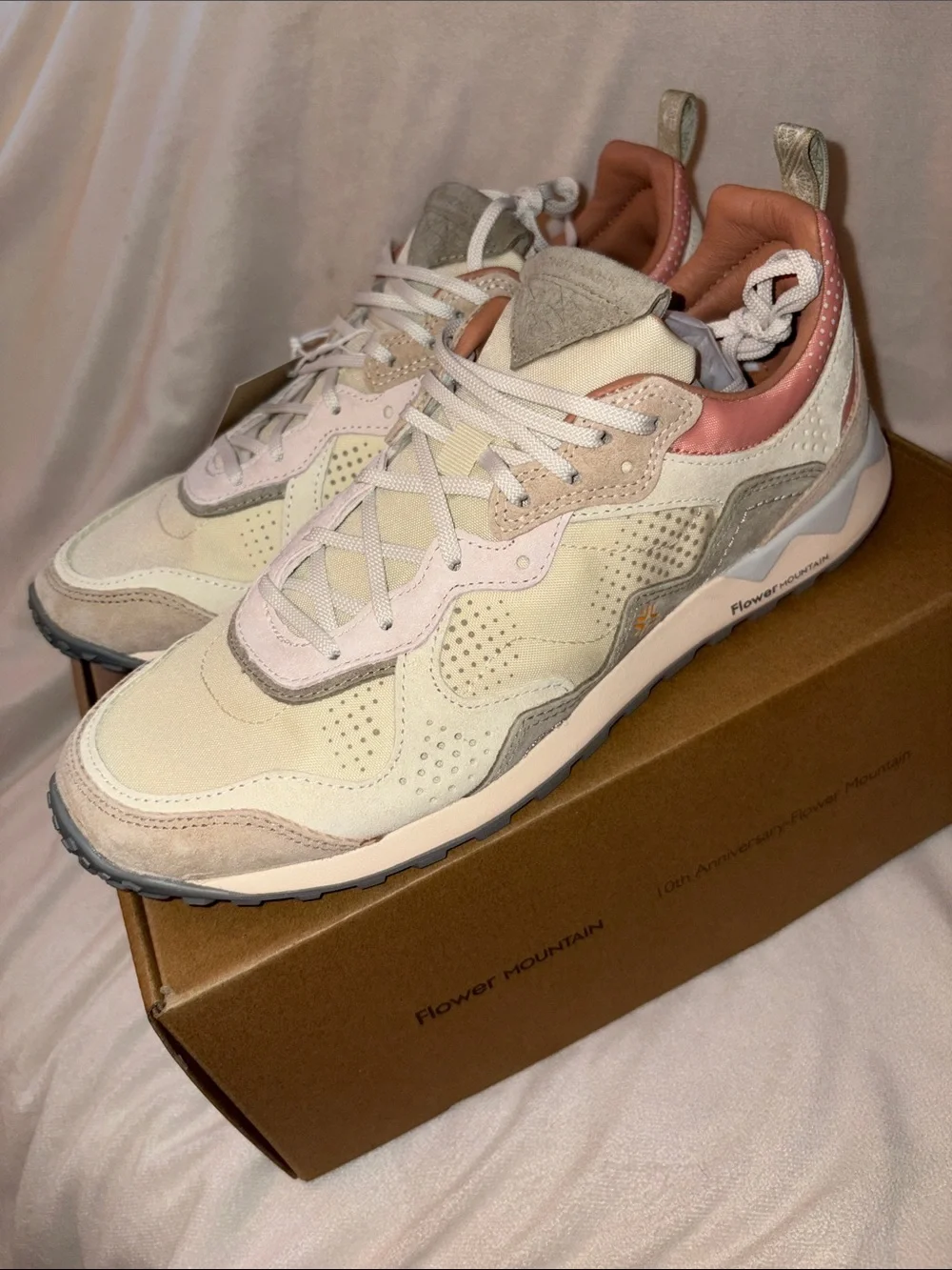 NWT Flower Mountain PUERH UNI LIMITED EDITION Suede technical fabric sneakers - Picture 12 of 15